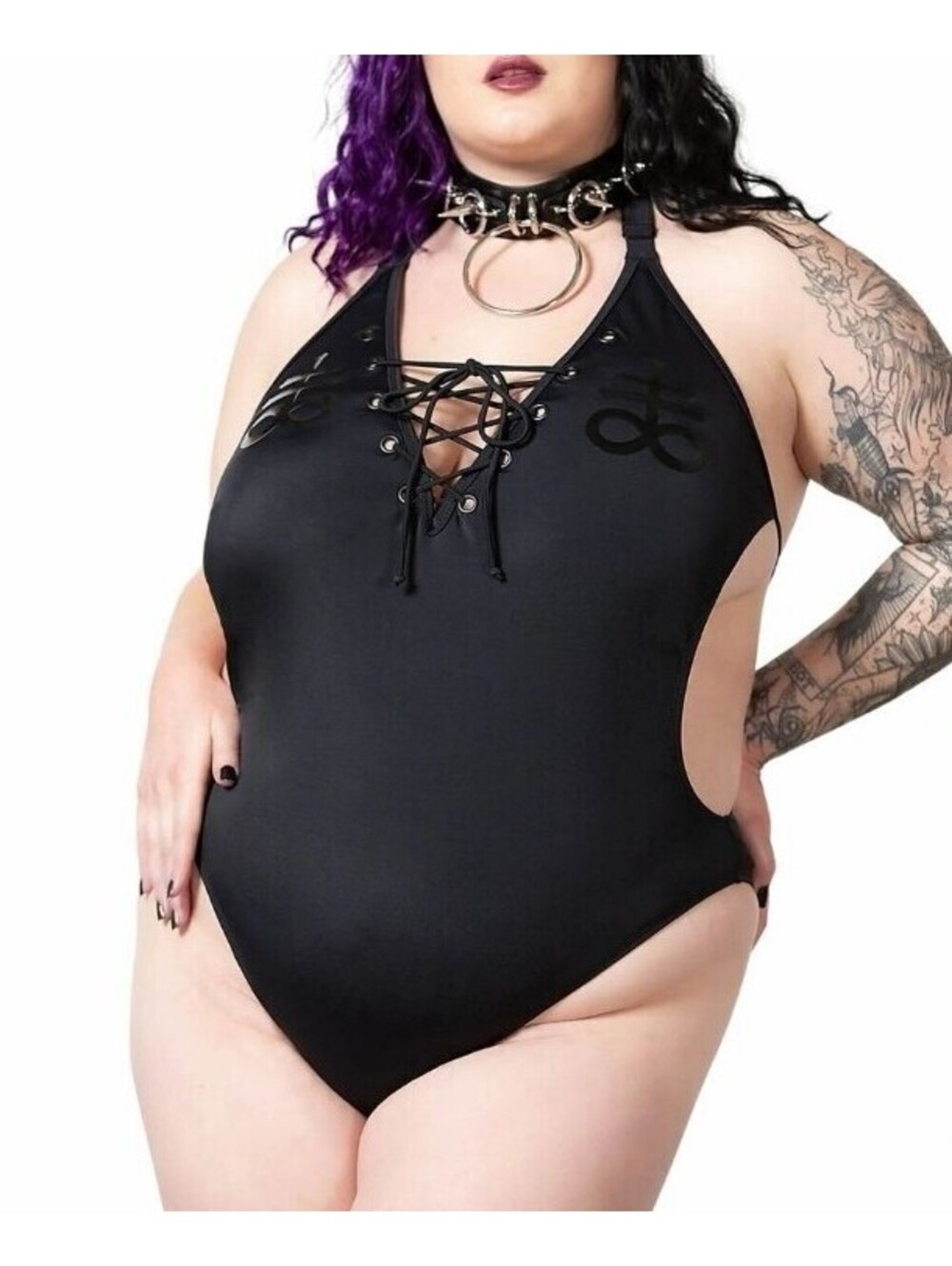 Killstar Doro Swimsuit Black Monokini One Piece Swim Women's Sz 4XL NEW
